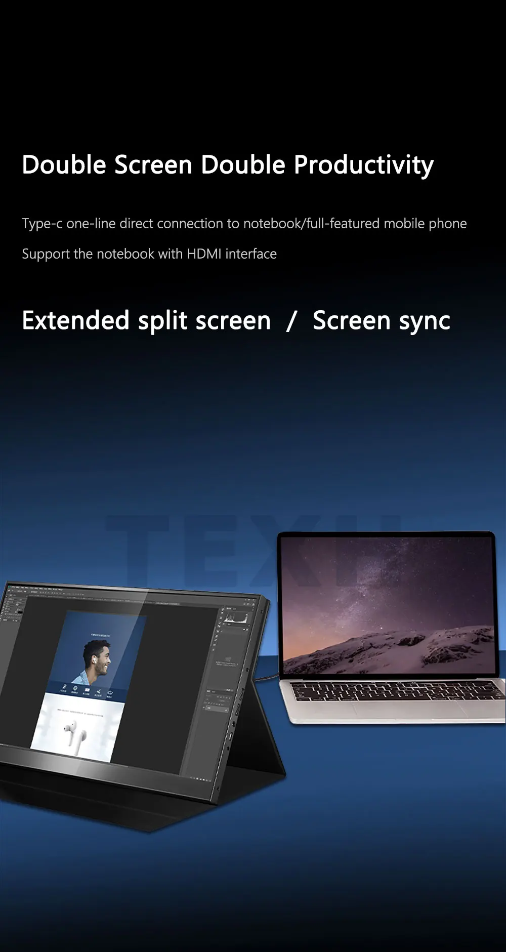 15 6-дюймовый 144 Гц 2K игровой портативный монитор 100% sRGB IPS USB Type-C HDMI вторичный