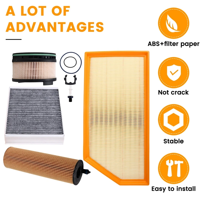 Воздушный фильтр A 4 шт. 6540940004 +A 6541801100 6540920005 1668300018 Для Mercedes Benz E220d (W213) 2.0TDI Diesel 2016-2023