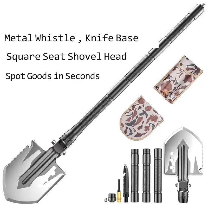 

Outdoor Folding Shovel Military Shovel Camping Supplies Survival Equipment Multifunctional Self Long Distance Engineering Shovel
