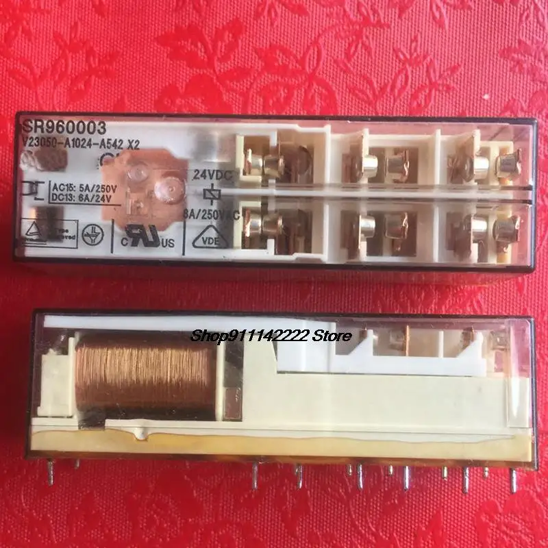 Новый 1 шт. SR960003 V23050-A1024-A542 X2 24 В постоянного тока SR6B4024 V23050-A1024-A542 24 В постоянного тока реле V23050-A1024-A542-24vdc