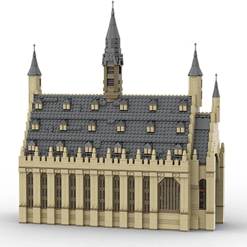 Moc Building Bricks Модель с видом на улицу Great Hall Технология Модульные блоки Праздничные