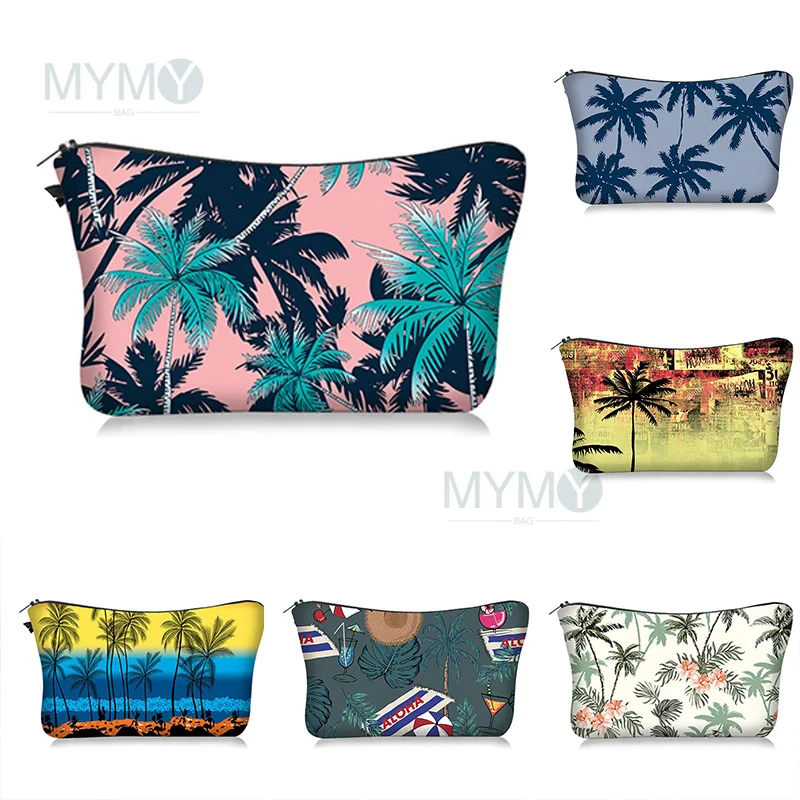 

Tropical Forest Makeup Toiletry Bag Cosmetic Organizer for Women Storage Eco Shopper Plant Trendy Portable Girls Beauty Case