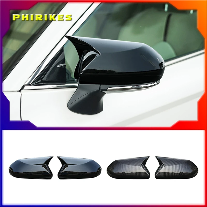 

for Toyota Camry 70 XV70 2018 2019 2020 Accessories 2PCS Carbon Fiber ABS Plastic Rearview Mirror Decorative Cover