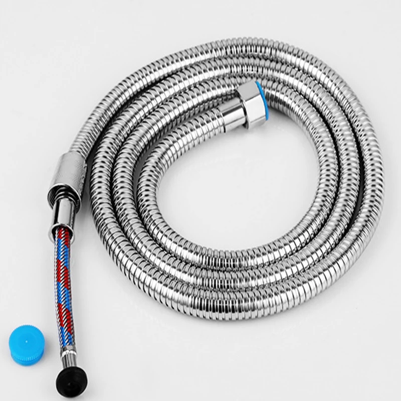 

Гибкий шланг для душа из нержавеющей стали, длинный шланг для ванной и душа, удлинитель для водопроводной трубы, трубка для вытягивания, акс...