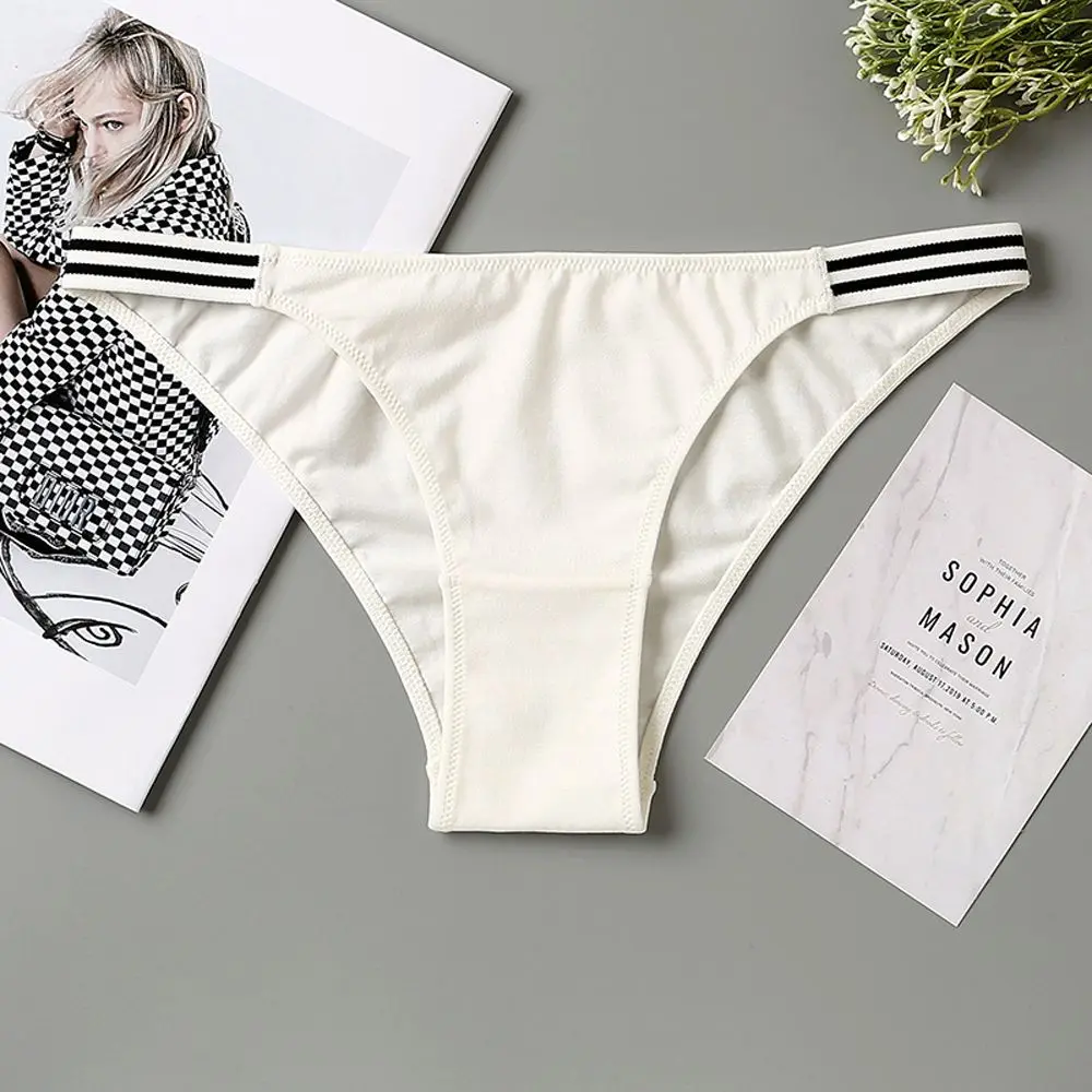 Женское сексуальное женское нижнее белье со средней талией и хлопковой