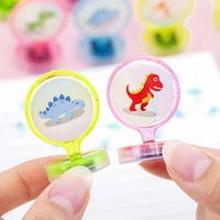 12pcs mini dinosaur seal diy funny toy kids birthday party favor for guest kindergarten prize dinosaur theme party gift supplies