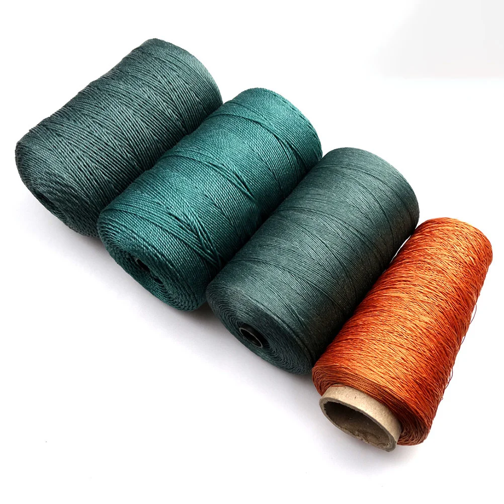 Рыболовная сеть ремонтная леска шпагат нейлоновая сетка оплетка темно-зеленая