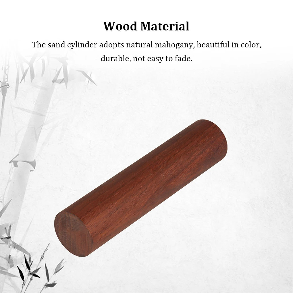 

Wood Cylinder Sand Shaker Round Shape Percussion Party Supplies Drum