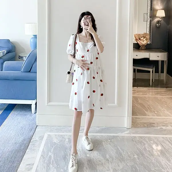 

Maternity green Pregnant Baby Loading 2022 Funny Women T Shirt Shirt New Mom Big Size Clothes