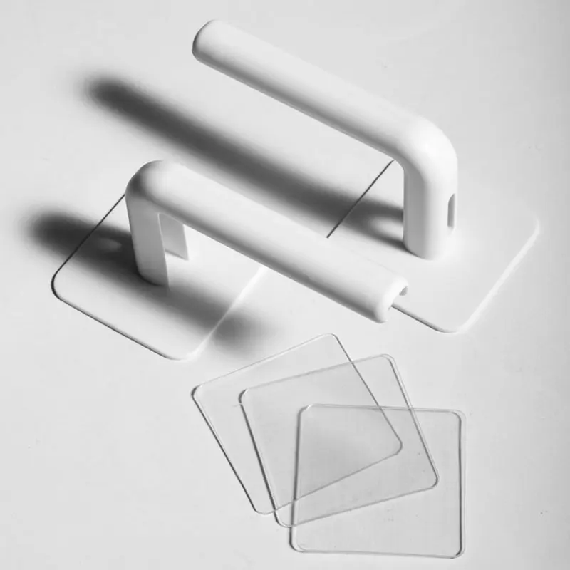 

2 Pcs Multifunction L-Shape Punch-Free Hook Wall Mounted Cloth Hanger Hats Towels Clothes Kitchen Rack Roll Bathroom Holder
