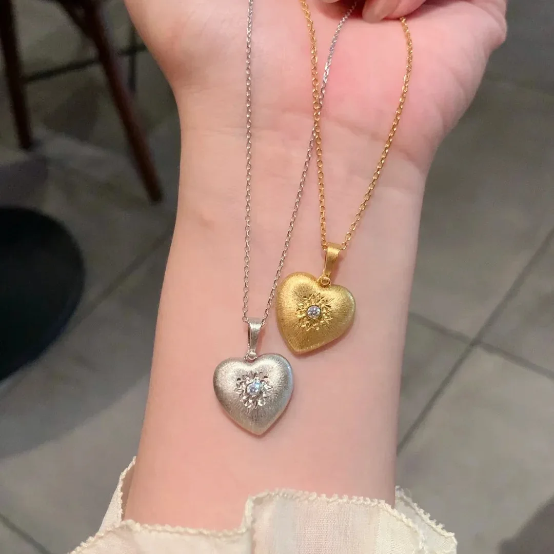 Ювелирные изделия в стиле ретро во французском дизайн форме сердца подвеска