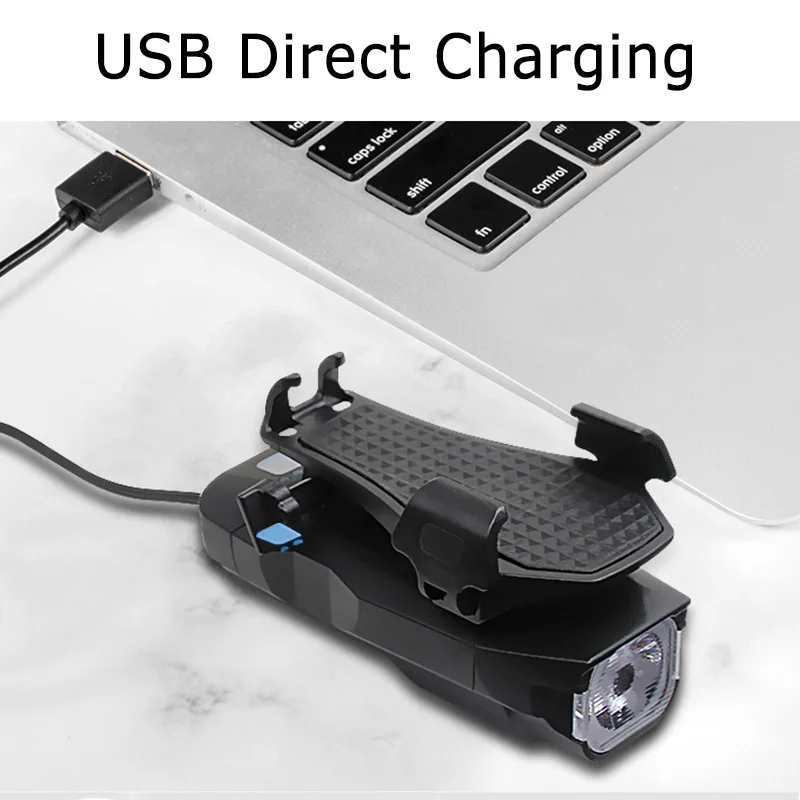 Универсальный Перезаряжаемый USB фонарик для велосипеда с подсветкой