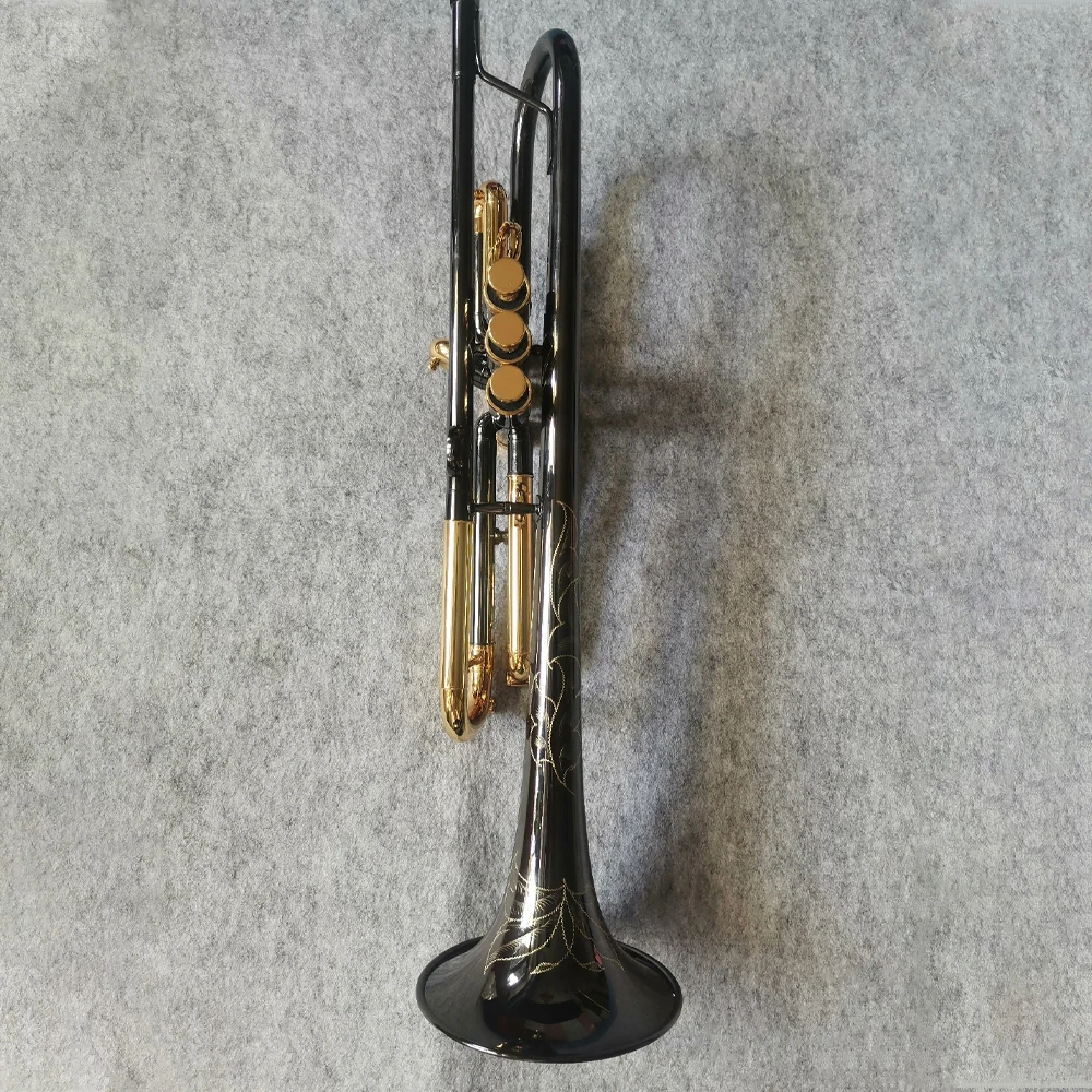 Новое поступление плоская труба B черные никелированные золотые клавиши ручной