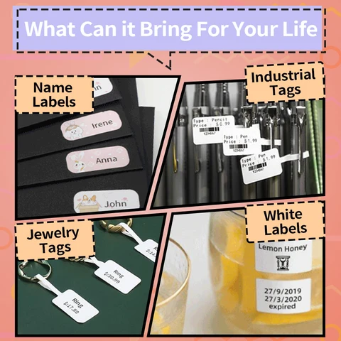 Phomemo M110 портативный принтер для этикеток миниатюрный тепловой самоклеящийся принтер для наклеек мобильный Карманный бирка цена УФ-принтер для наклеек