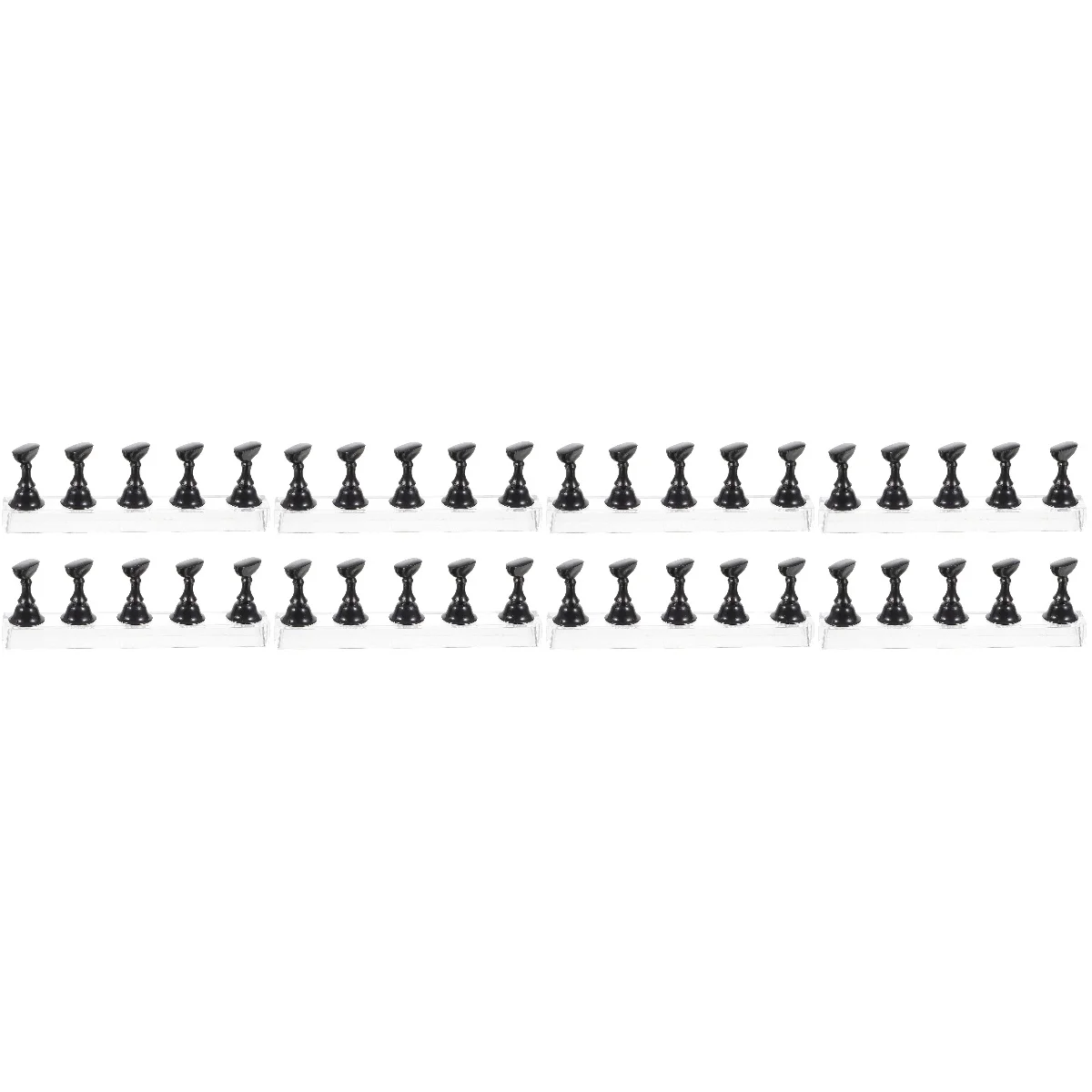 

8 Sets Nail Tips Holder Magnetic Nail Tips Practice Stands