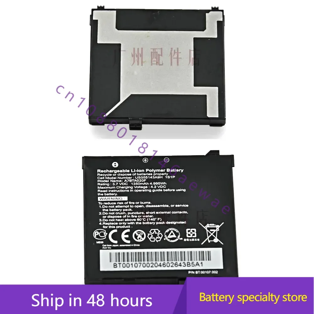 Оригинальный новый аккумулятор 3 7 в 1350 мАч A7BTA020F для Acer Liquid A1 F1 S100 S200 аккумуляторы