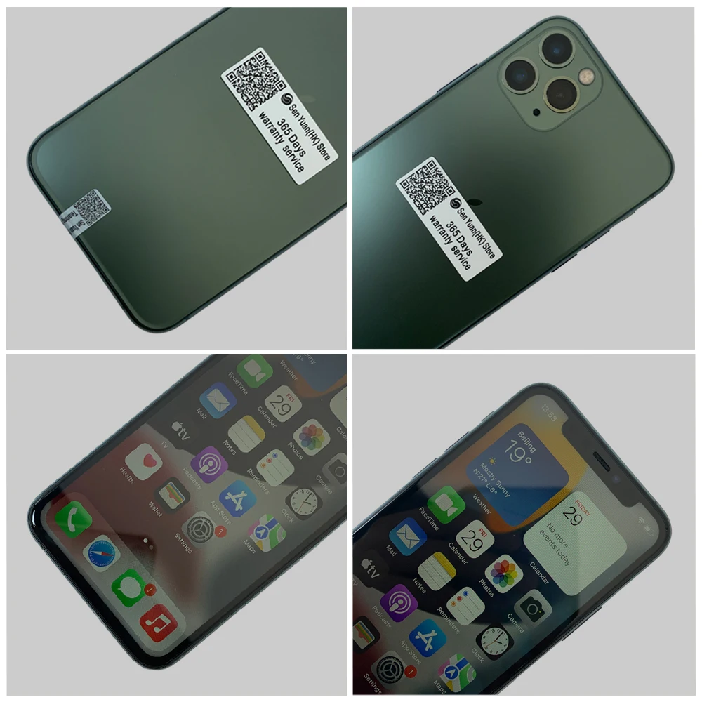 Оригинальный мобильный телефон Apple iPhone 11 Pro 4G LTE б/у -99% новый NFC 5 8 дюйма 64/256/512 ГБ три
