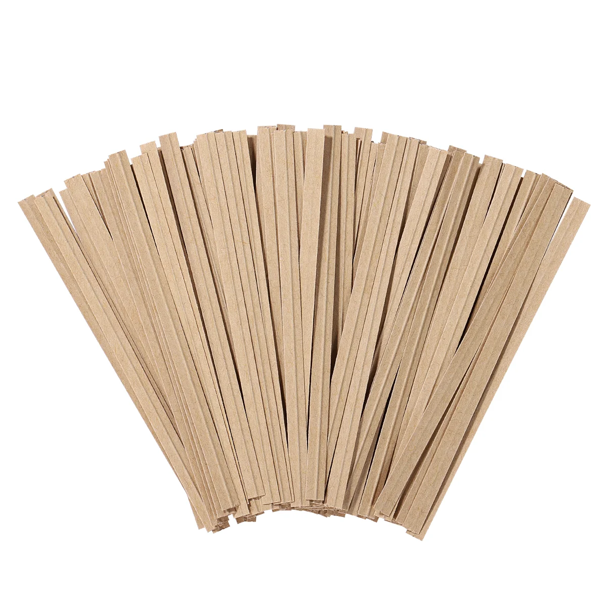 

1000Pcs 8cm Kraft Paper Ties Reusable Bread Ties for Party Cello Candy Bread Coffee Bags Cake Pops