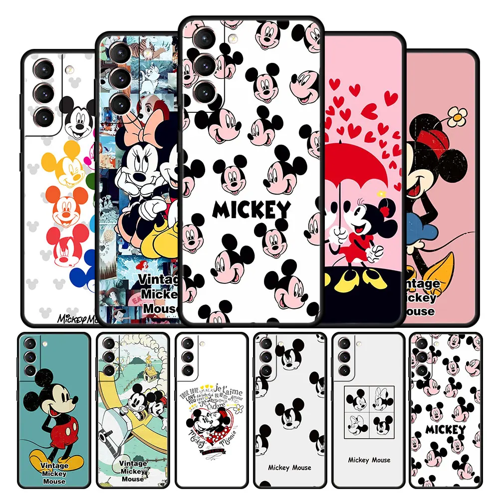 

Case Cover for Samsung Galaxy Note 10 20 8 9 10+ Ultra F12 F22 M30s M11 M22 5G Print Protection Bag Disney Mickey Mouse