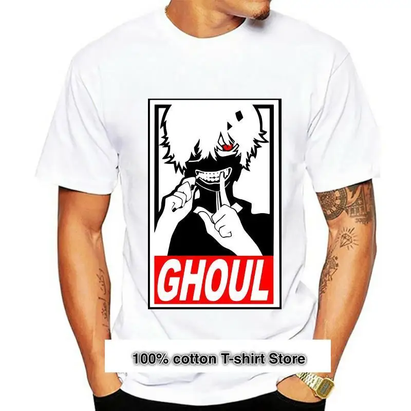 

Camiseta de Tokyo Ghoul, ropa de Anime, Kaneki Ken, Cosplay, Otaku, Tokyo Ghoul Re, talla grande