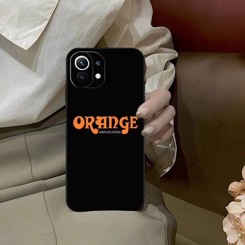 Оранжевый чехол для телефона с гитарным усилителем Xiaomi Mi 12 12Pro 11T 11 11i 11x 9t 10t Redmi 9 8