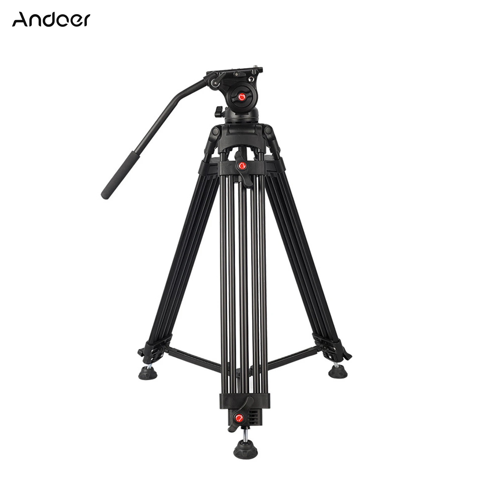 

Профессиональный алюминиевый штатив Andoer для камеры DSLR 1,8 м/6 футов 8 кг Полезная нагрузка с панорамной головкой на 360 ° Универсальный интерфе...