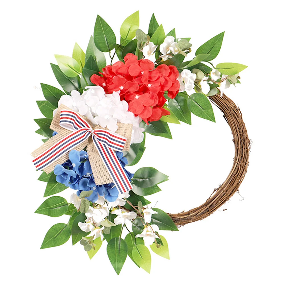 

Wreath Patriotic Day Door July4Th Independence Summer Welcome Flower Sign Wreaths Fourth Floral Front Memorialwhite Tulip Party