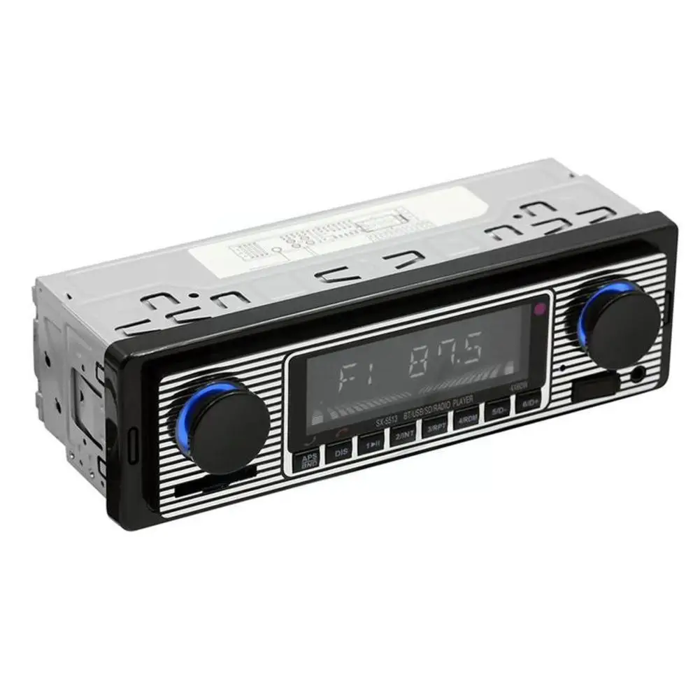 

Retro Car Bluetooth Radio Auto Stereo Lossless Music Mp3 Player 87.5-108mhz Fm Radio Audio Multimedia Handsfree Calling For E9t4