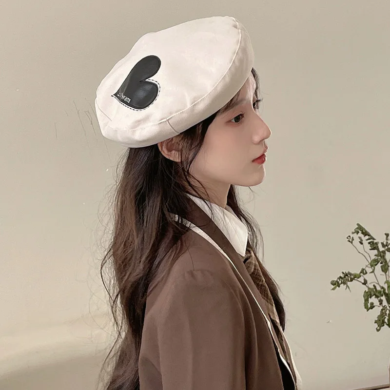 

Retro Beret Hats Women Autumn and Winter Ins Popular Korean Versatile Lovely Painter Hat Japanese Vintage Berets Gorras Hombre