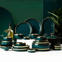 luxury table dinner plate sets dinnerware ceramic plates set tableware cutlery set original dishes pratos de jantar fruit bowl