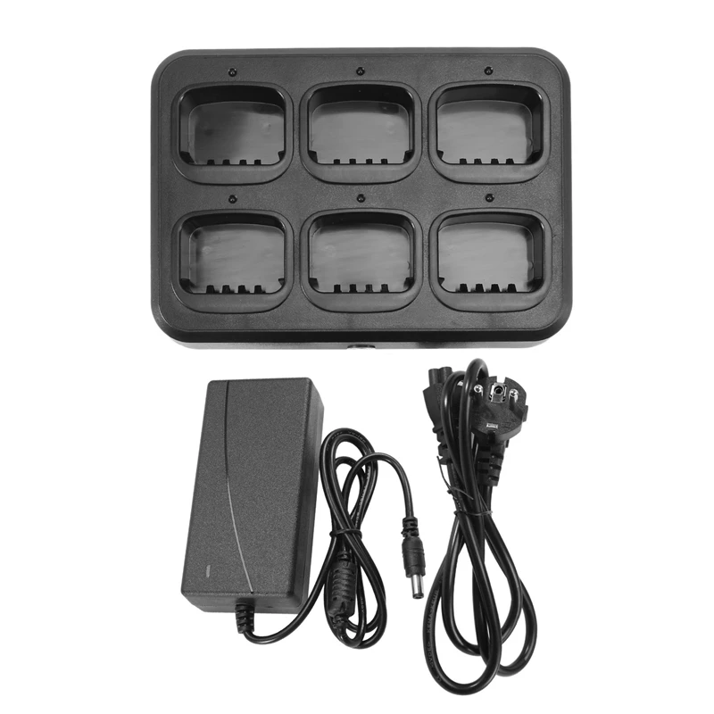 

Universal Charger PD780 Dual Row 6 Channel Charger For Hytera HYT PD700 PD780 PD70X EU Plug