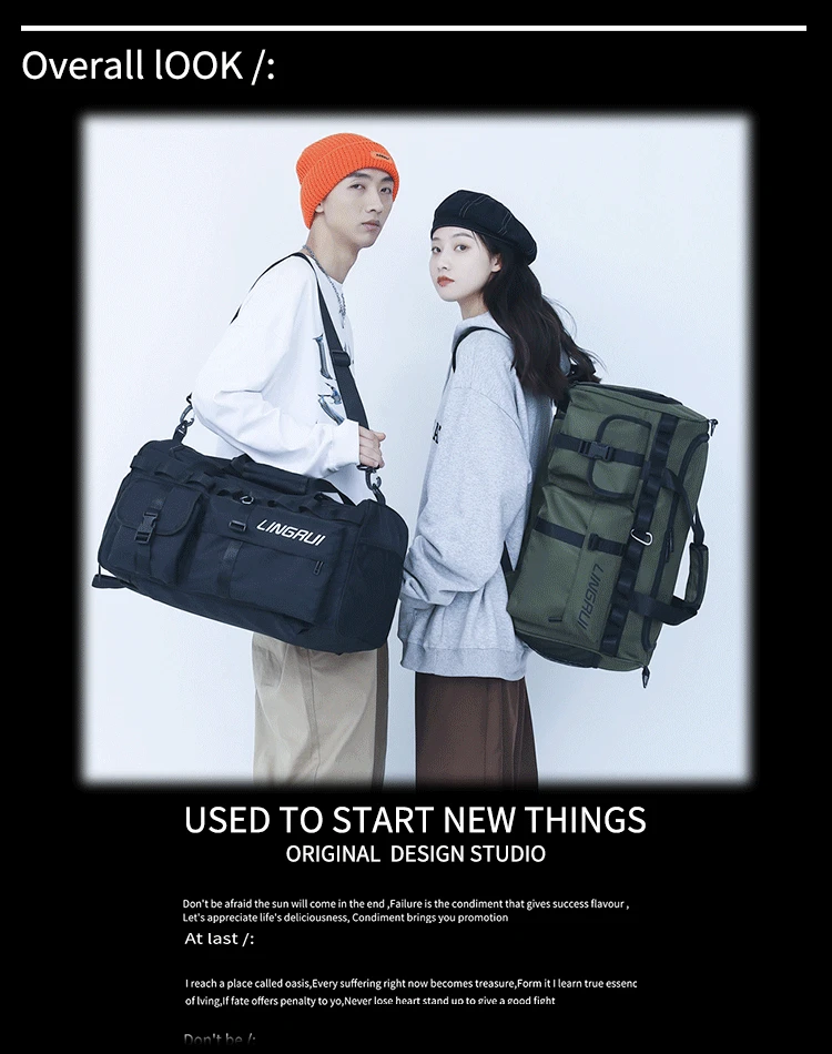 Outdoor Travel Large Capacity Luggage Bag Go Out Handbag Storage Bag Wet And Dry Separation Sports Fitness Bag