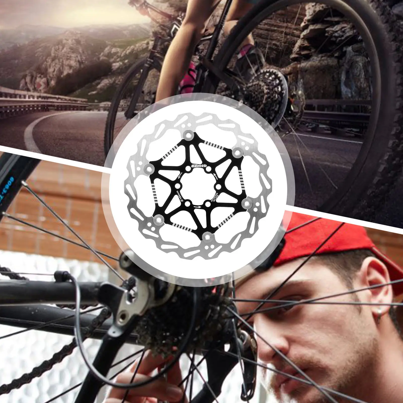

160mm Bike Disc Brake Rotor Bicycle Disc Brake RotorStainless Steel Bicycle Rotors For Most Bicycle Road Bike Mountain Bike BMX