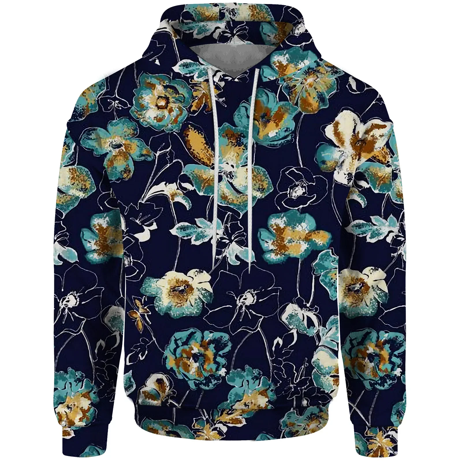 New Tie-dye Sfumato Sweatshirt Hoodie Graphic Hoodies Y2k In Sweatshirts Men Textured Domineering Print Men's Sweat-shirt