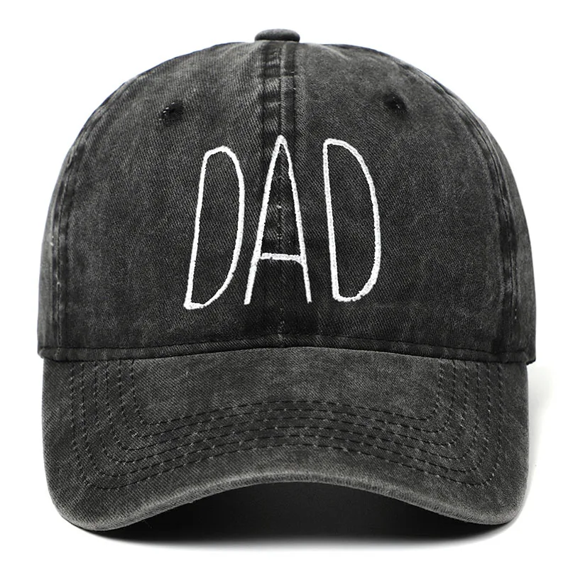 

New DAD MOM Embroidery Baseball Caps Men Women Retro Washed Cotton Snapback Dad Caps Outdoor Sports Visor Sun Hat Unisex