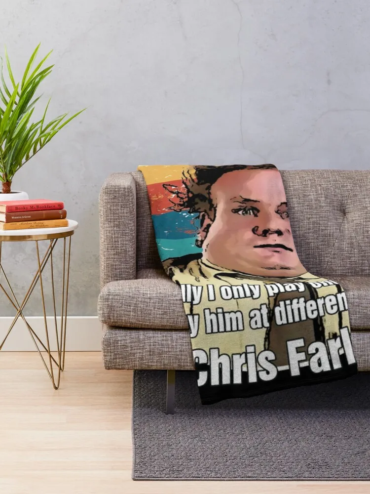 Крис Фарли - я играю только один персонаж (цвет) Плед Кровать Модные одеяла в стиле