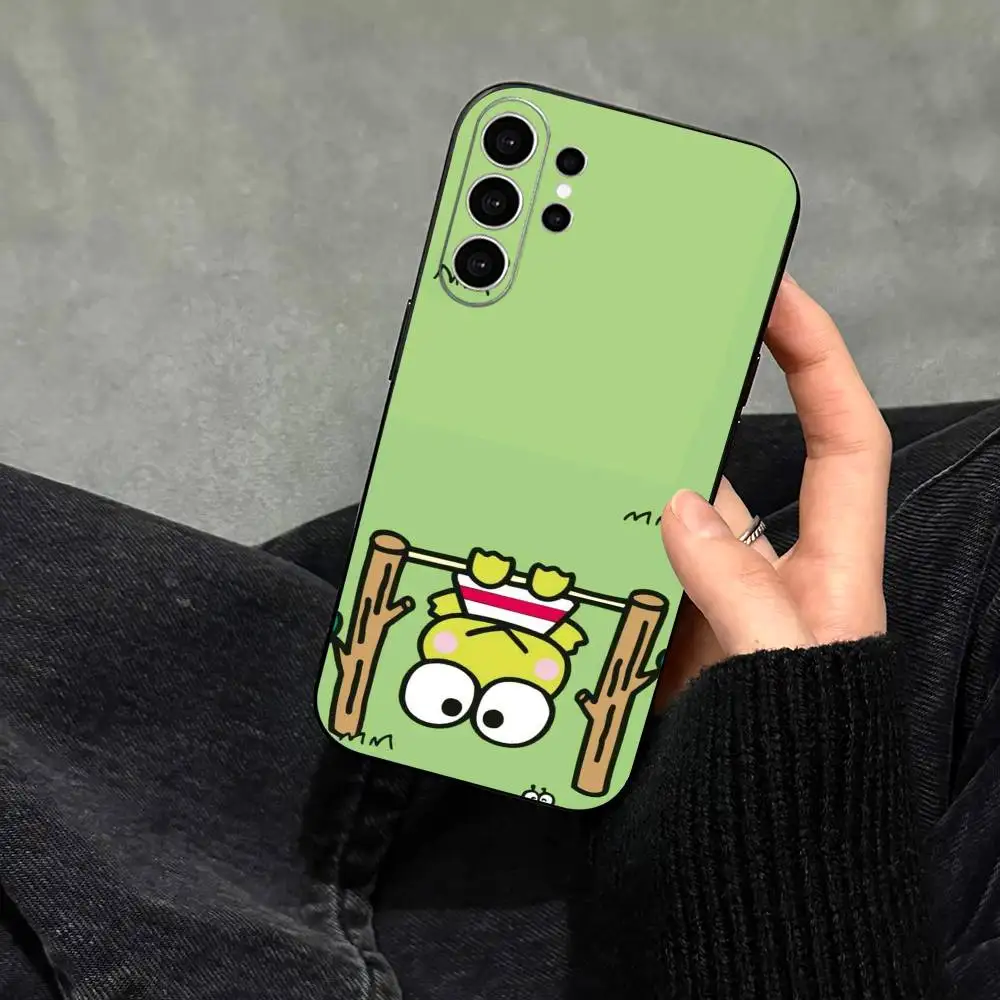 Чехол C-Cute Keroppi для телефонов Samsung S25, S24, S21, S22, S23, S30, Ultra, S20, Plus, Fe, Note, 10, 9, 5G, черный (art.: 3920dc0df8d9f) - 3920dc0df8d9f
