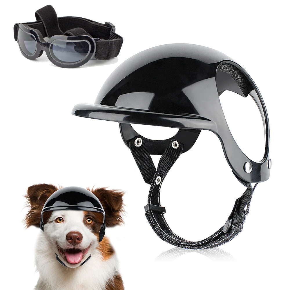 

Small Pet Dog Helmet with Ear Hole Motorcycle Dog Helmet Multi-Sport Dog Hard Hat Outdoor Bike Doggy Cap for Dogs and Cat