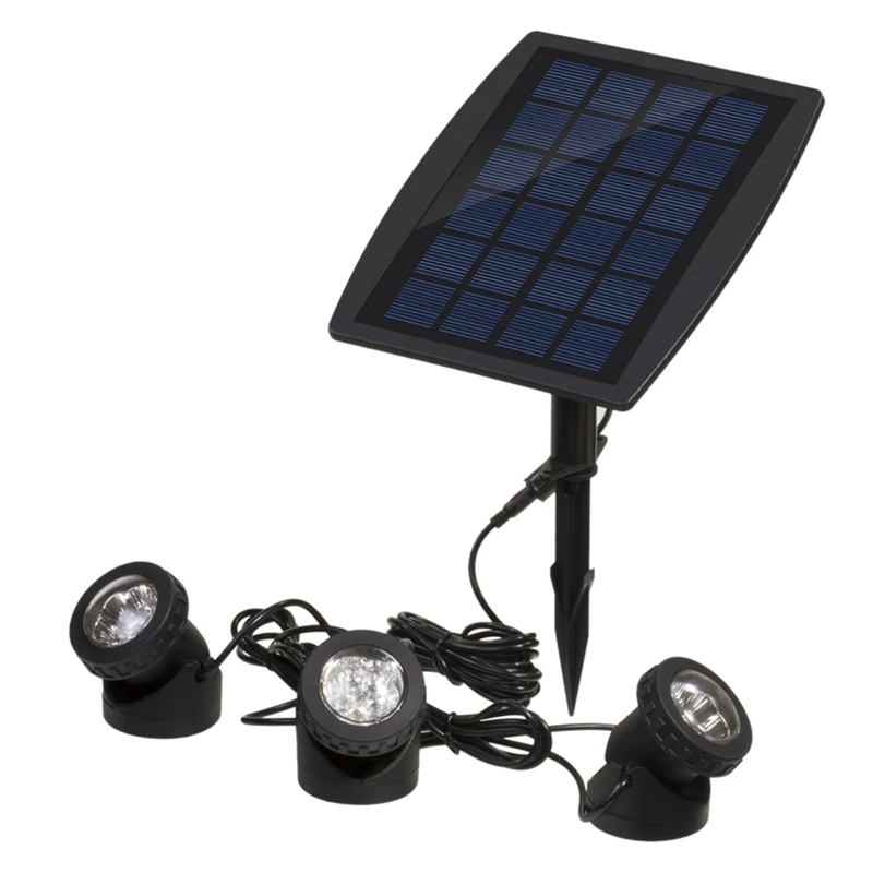 

HOT-Solar Three Head Underwater Light Outdoor Solar Lamp Multicolor