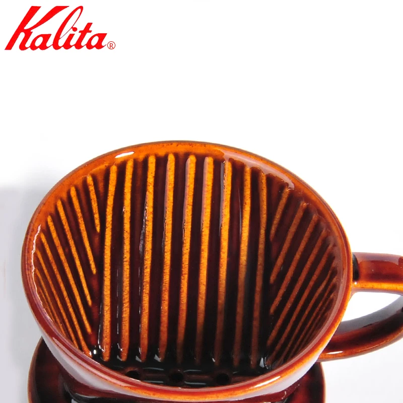 Керамические кофейные кружки KALITA ручной работы кружка с фильтром тремя