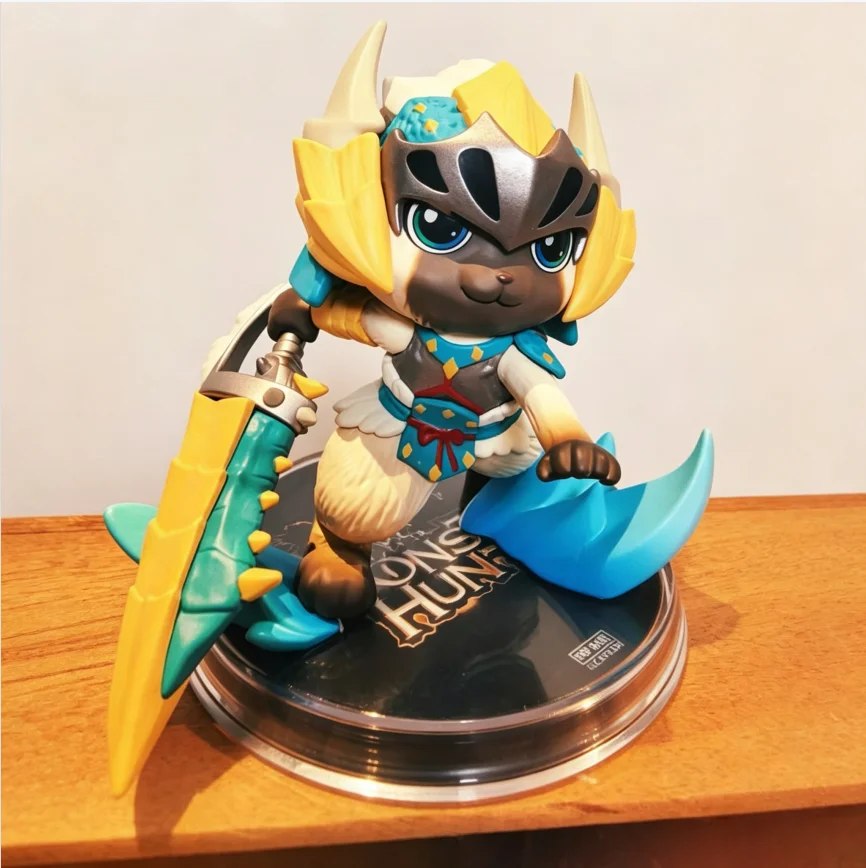 Фото POP MART Monster Hunter Palico Series: Слепая коробка-сюрприз, коллекционная фигурка, настольная игрушка, подарок №1