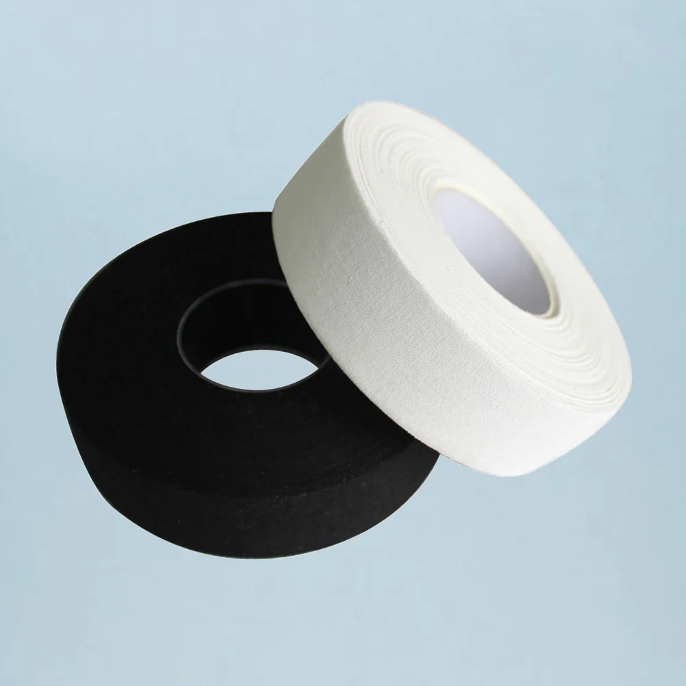 

2 Pcs 25 Stick Tape Sticky Tape Anti-slip Sports Wrapping Tape Hockey Stick Wrapper for Practice Sports Use (White,