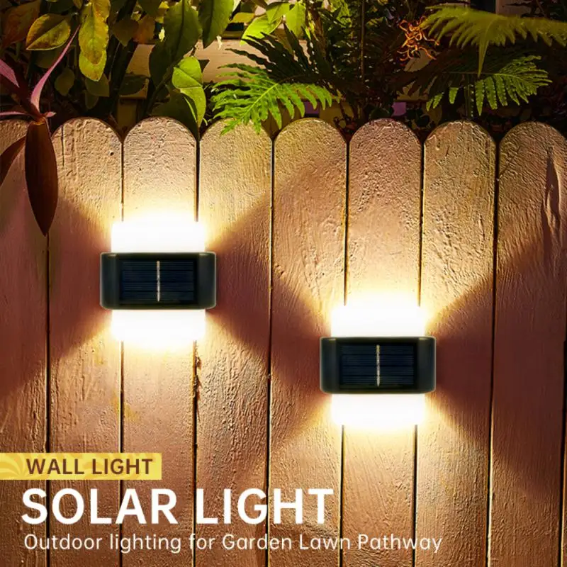 

Smart Solar LED Outdoor Stairs Fence Sunlight Wall Lamp Solar Light Waterproof Garden Balcony Decoration Outdoor Solar Lighting