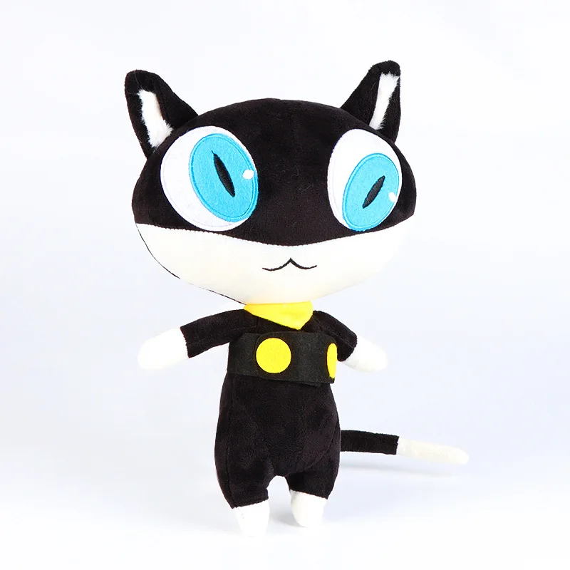 

Плюшевая игрушка «Моргана», 28 см, кавайная девушка, Черный кот, плюшевая кукла, мягкая набивная плюшевая игрушка-Зверюшка, подарок на день рождения для девочек
