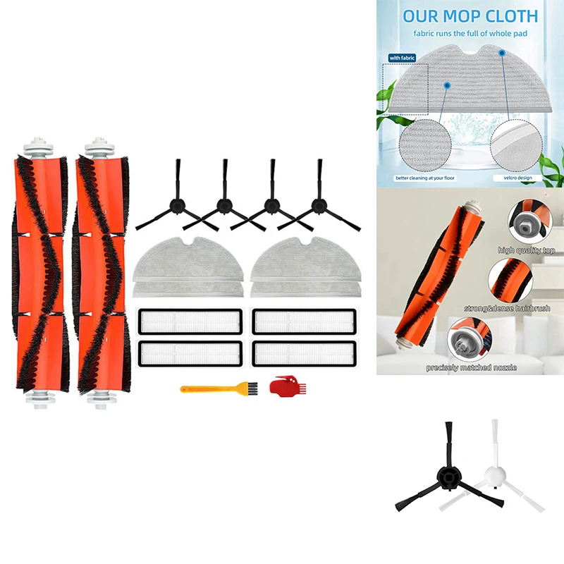 

Hepa Filter Main Side Brush Mop Cloths For Xiaomi Dreame D9 Dreame Bot L10 Pro Trouver LDS Vacuum-Mop Finder Parts