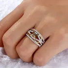 Искусственное серебряное кольцо знака бесконечности любви с галстуком-бабочкой надписью 8 вечность обещания ювелирные изделия для женщины подруги