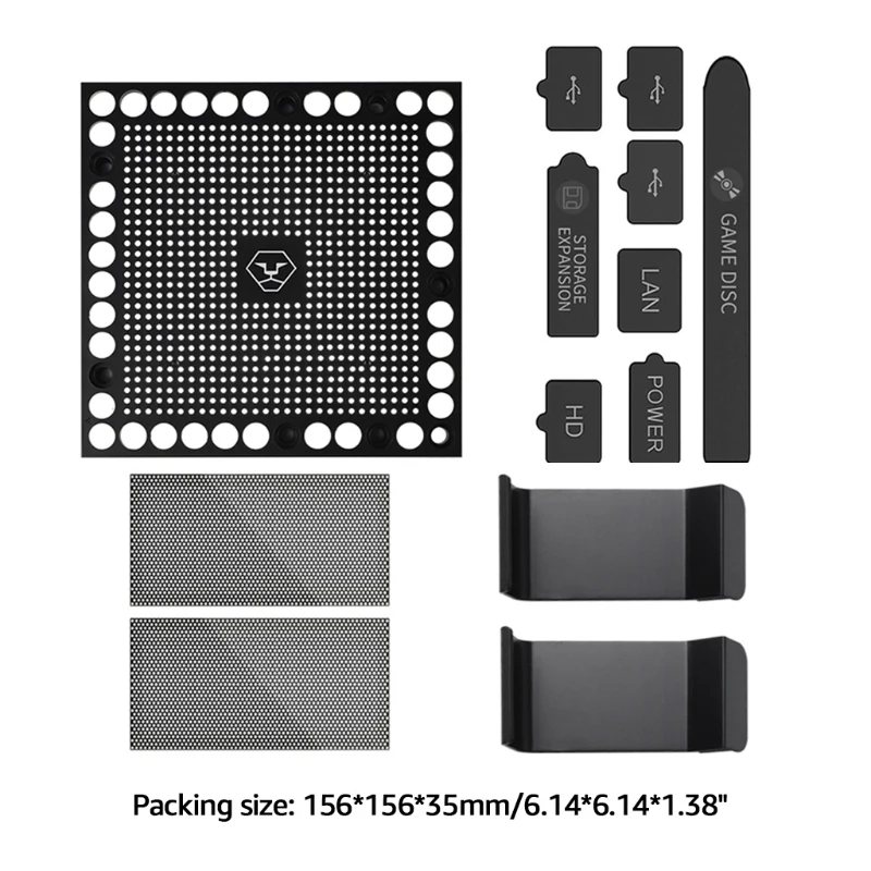 

P9YE 13 in 1 Console Dust Plugs Mesh Filter , Dustproof Air Vent Cover Accessories Set for XB Series X Host