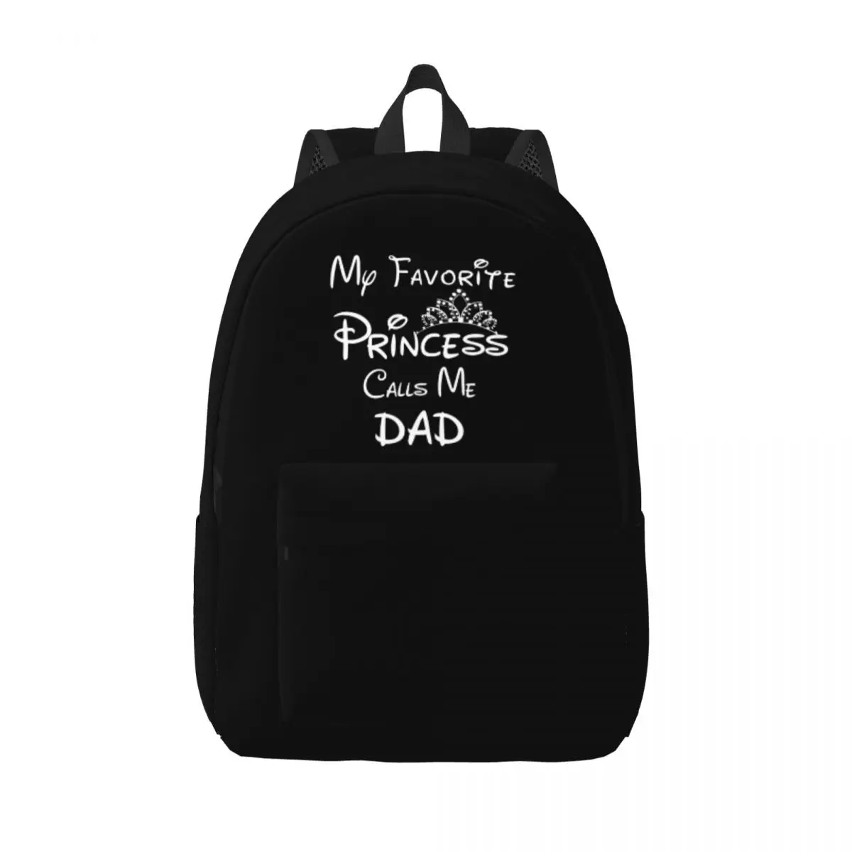 

Disney My Favorite Princess Calls Me Backpack for Preschool Kindergarten School Student Dad Daughter Bookbag Canvas Daypack