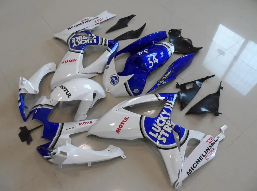 

Injection New ABS aftermarket Motorcycle Fairings Kit Fit for Suzuki GSX-R 600 750 k6 k7 2006 2007 06 07 Bodywork Set Lucky