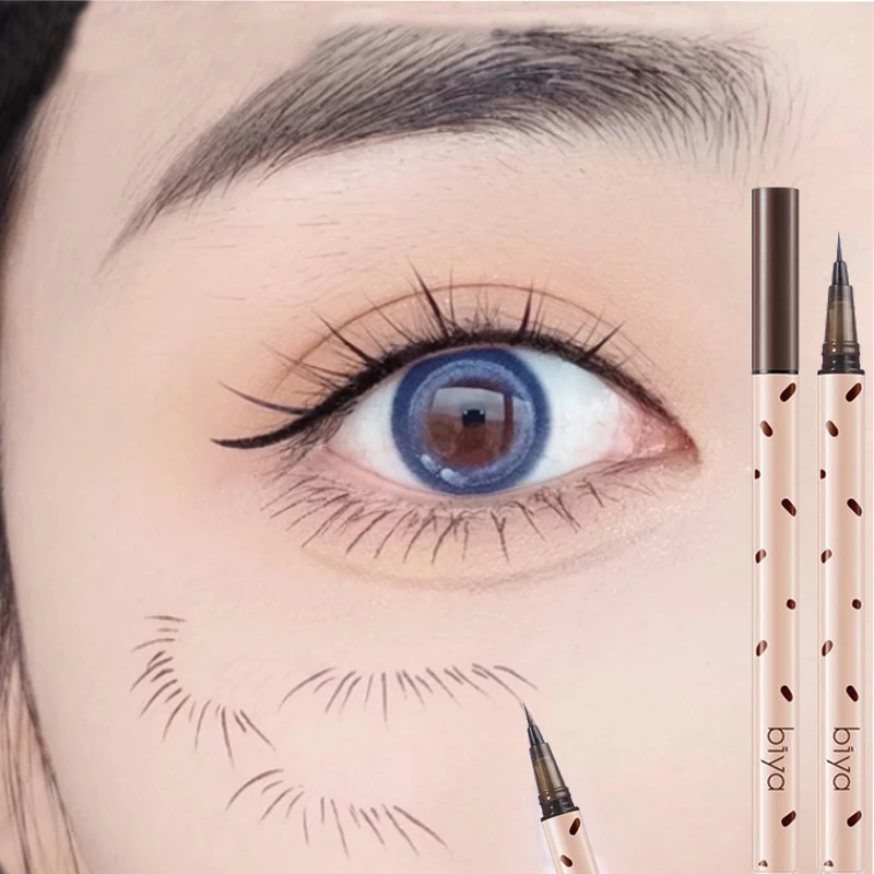 

Sdotter Waterproof Quick Dry Eyeliner Liquid Sweatproof Anti-oil Smudge-Proof Long-lasting Black Eyeliner Pencil Eyes Beauty Mak